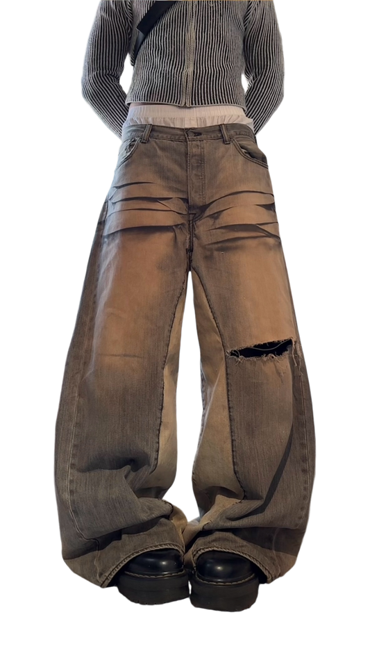 Grey baggy jeans